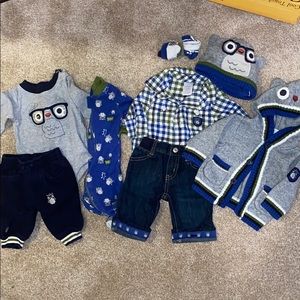 Gymboree 0-3 month owl set
